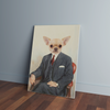Custom Gentlemen Portrait Canvas - Funny Labrador Cute Shirt Labradors Labs