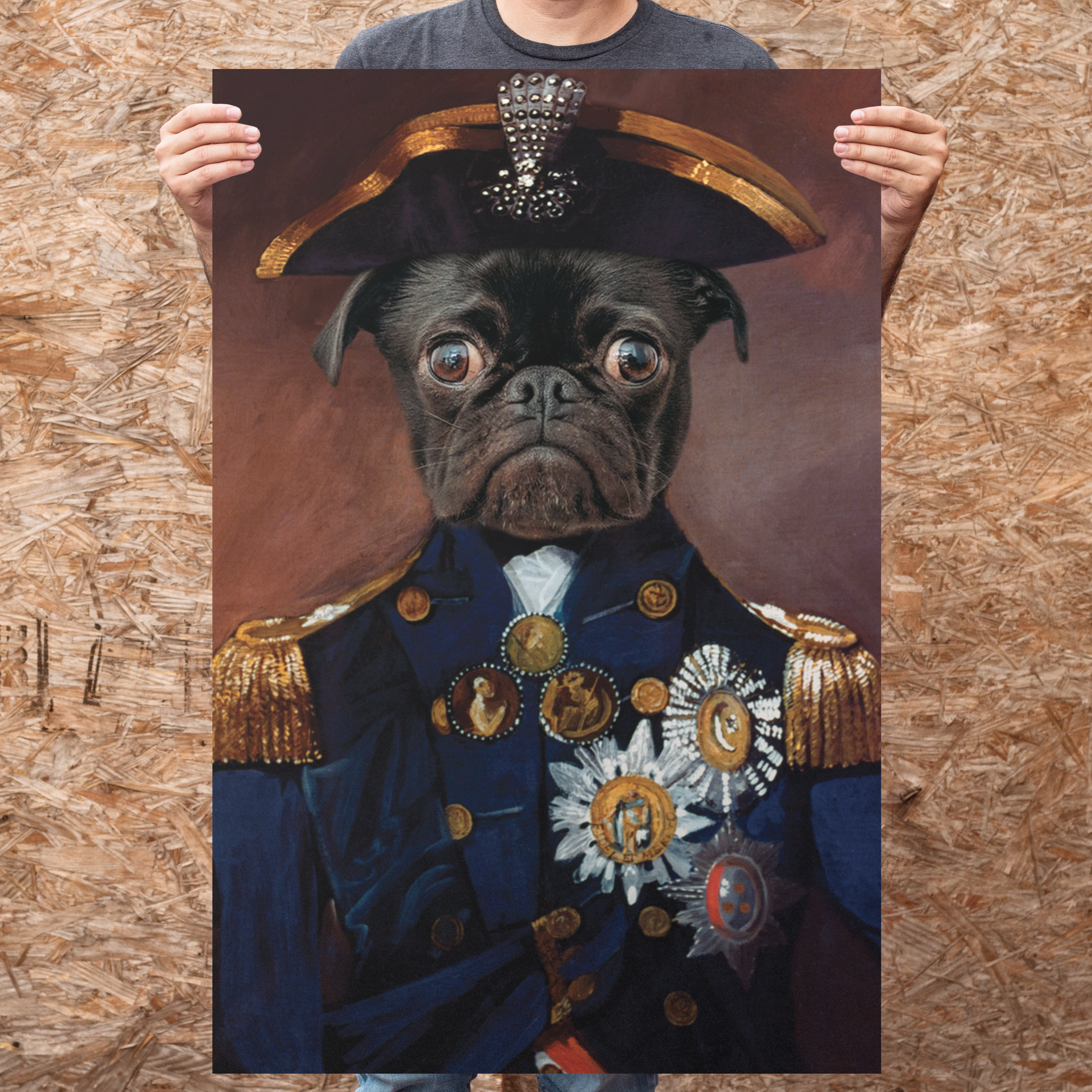 Custom Captain Poster - Funny Labrador Cute Shirt Labradors Labs