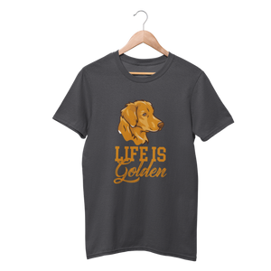 Life Is Golden Retriever Shirt - Funny Labrador Cute Shirt Labradors Labs