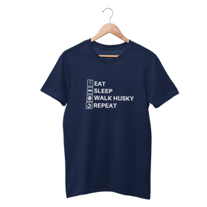 Eat, Sleep, Walk Husky & Repeat Shirt - Funny Labrador Cute Shirt Labradors Labs