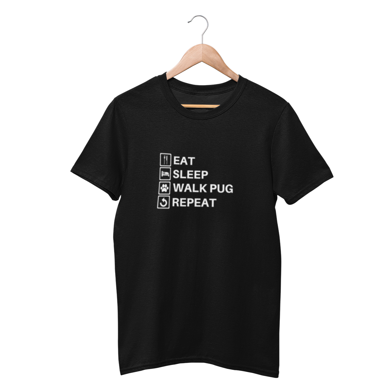 Eat, Sleep, Walk Pug & Repeat Shirt - Funny Labrador Cute Shirt Labradors Labs