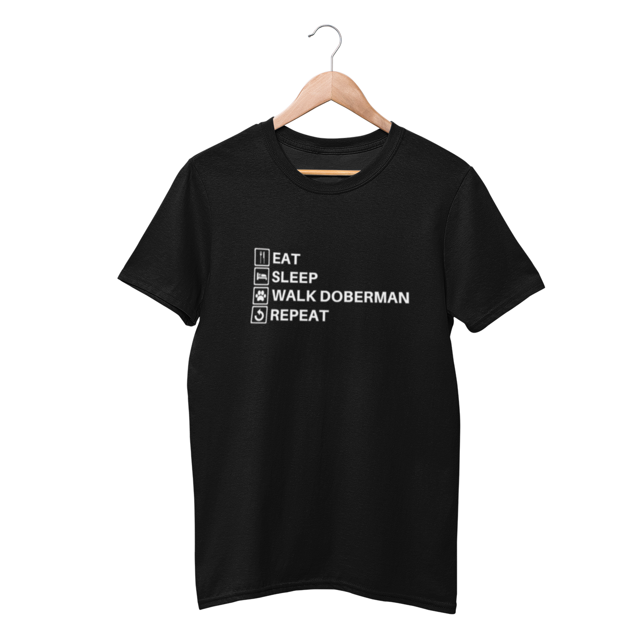 Eat, Sleep, Walk Doberman & Repeat Shirt - Funny Labrador Cute Shirt Labradors Labs