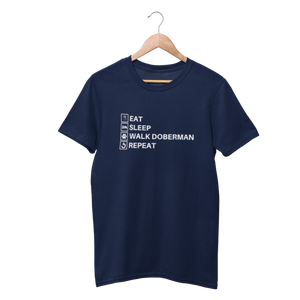 Eat, Sleep, Walk Doberman & Repeat Shirt - Funny Labrador Cute Shirt Labradors Labs