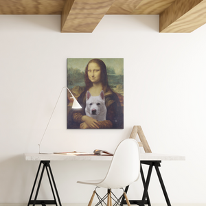 Custom Mona Lisa Portrait Canvas - Funny Labrador Cute Shirt Labradors Labs