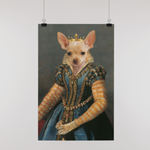 Custom Queen Renaissance Portrait Poster - Funny Labrador Cute Shirt Labradors Labs