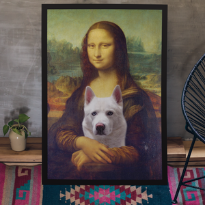 Custom Mona Lisa Portrait Poster - Funny Labrador Cute Shirt Labradors Labs