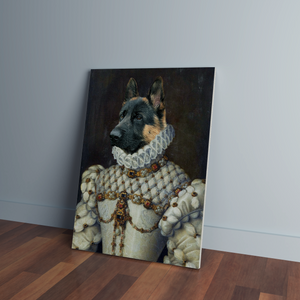 Custom Princess Renaissance Portrait Canvas - Funny Labrador Cute Shirt Labradors Labs
