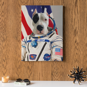 Custom Astronaut Portrait Canvas - Funny Labrador Cute Shirt Labradors Labs