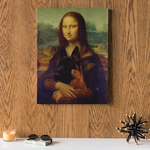 Custom Mona Lisa Portrait Canvas - Funny Labrador Cute Shirt Labradors Labs